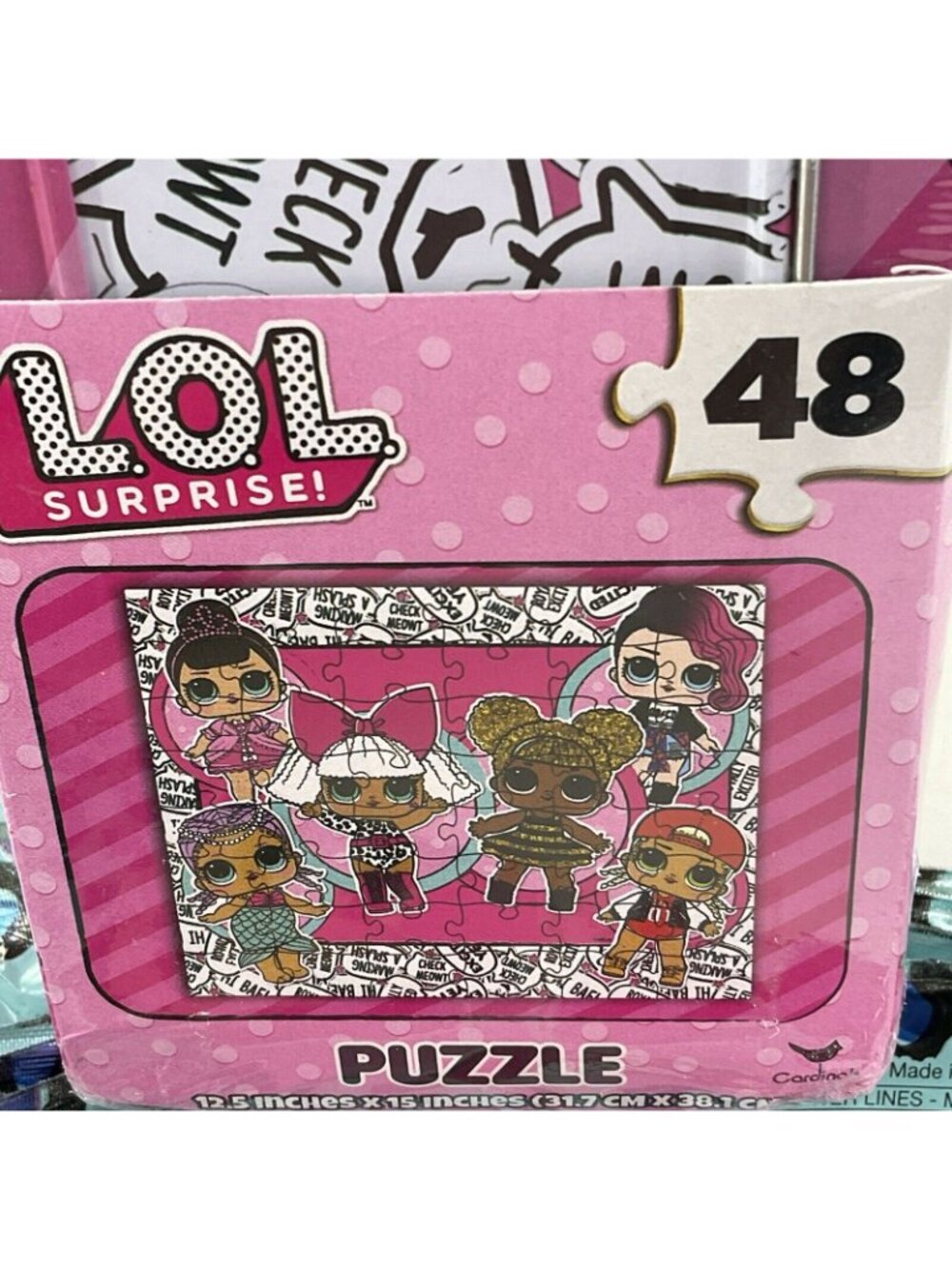 LOL Surprise! 48 Piece Cardinal Puzzle Collectors Lunch Box & 4 Mylar Balloons - Picture 3 of 8